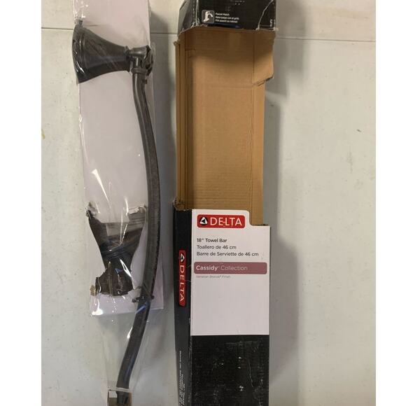 DELTA Cassidy 18-in Wall Mount Towel Bar in Venetian Bronze - Picture 3 of 6